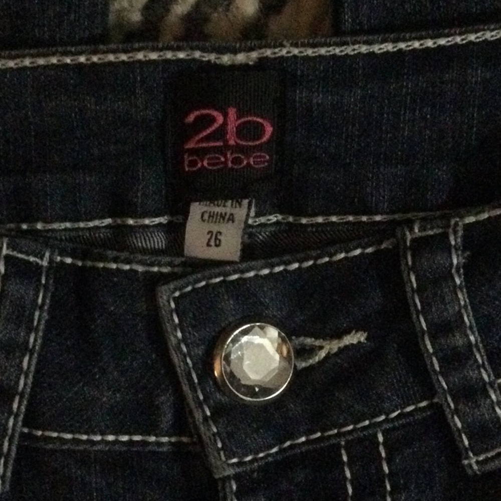 🆕 Bebe Bling Rhinestone Jeans 💎👖 - Picture 5 of 8